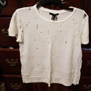 Forever 21 distressed shirt